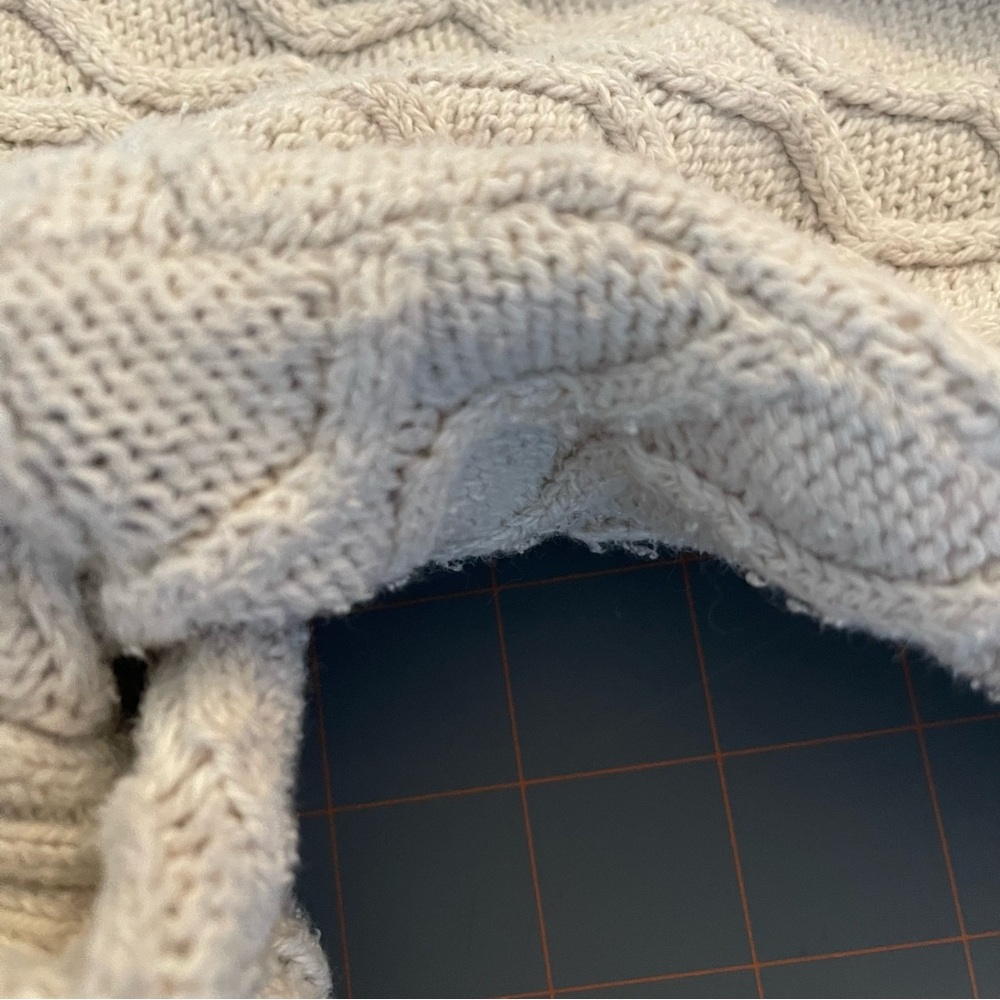 Neon Buddha Cream Knit Sweater - Picture 6 of 8